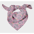 thumbnail image 3 of Bimba Foulard Dupatta Rose à Motif Vector Damassé en Pure Soie Imprimée, Foulard Bandana pour Femme, Tête Cou, 40 x 80 Pouces, 3 of 6