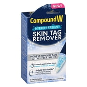 Compound W Nitrofreeze Skin Tag Remover, FDA Approved with 1 Skin Tag Remover Pen, 4 Replacement Tips, and 6 SkinShields, 5 Treatments
