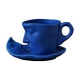 thumbnail image 1 of Kiss Coffee Cup With Saucer and Spoon Romantic Design Durable Coffee Cup for Cereal Water Juice and Orange, 1 of 10