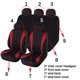 thumbnail image 2 of Paquete de 9 fundas universales para asientos de coche, juego completo de accesorios impermeables para las cuatro estaciones, aptas para automóviles Xemadio HQ-455-3, 2 of 2