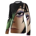 thumbnail image 4 of Gorillaz Women's Sunscreen Shirt Long Sleeve Workout Tops Crewneck Soft Comfy Tees Casual T-Shirt S, 4 of 7