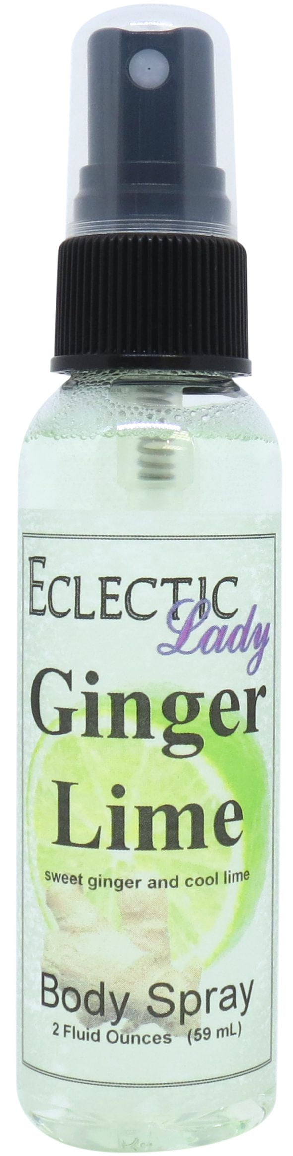 Ginger Lime Body Spray, Eclectic Lady, Hydrating Mist, Unisex, 2 oz