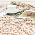 thumbnail image 3 of Flannel Kids Blanket Brown Soft Fleece Blankets Small Warm Taupe Throw Blankets Cheetah Gifts Decor Stuff for Boys Girls 40x50inch, 3 of 6