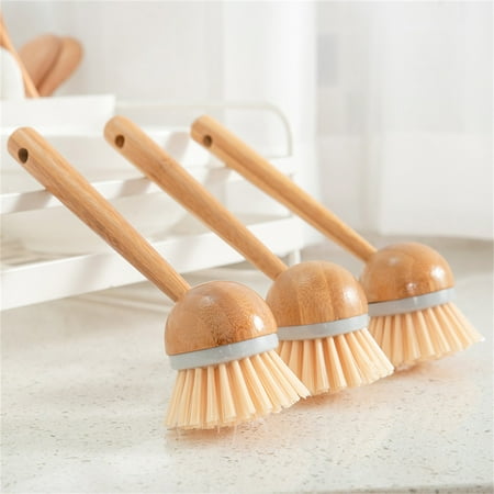 

Savings Long Handle Washing Pot Brush Household Kitchen Wire Does Not Fall Off Wire Wipe Sink Stove Cleaning Brush Bathroom Cleaning on Clearance
