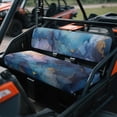 thumbnail image 2 of FKELYI UTV Seat Covers Compatible with Polaris Ranger XP 1000 Dustproof ATV Bench Cover Washable Backrest Protector UTV Interior Decor Marble Blue Purple Print, 2 of 7