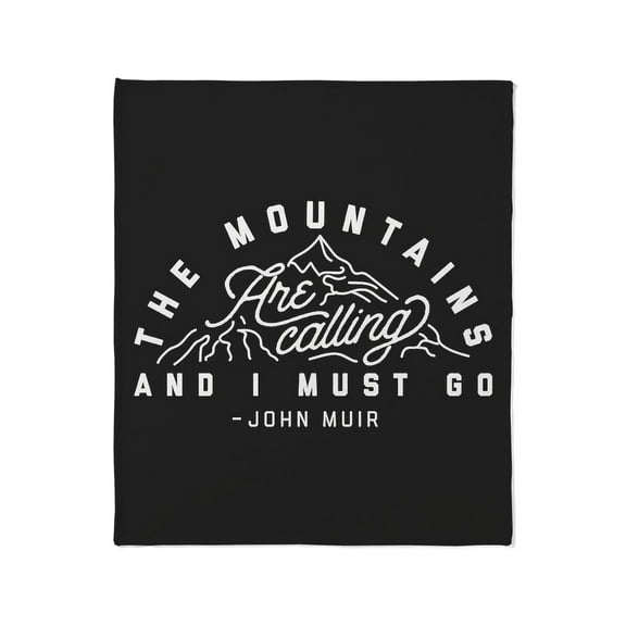 CafePress - The Mountains Are Calling And I Must Throw Blanket - Soft Fleece Throw Blanket, 50"x60" for All Ages