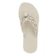 thumbnail image 2 of Sandalia Calvin Klein Meena Flip Flop en plata marfil con logo 11, 2 of 6