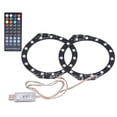 thumbnail image 1 of Anillo de luz LED RGB Bluetooth Sync Music 400 efectos 8 colores cinta de luces LED con control de aplicación para consola PS5, 1 of 9