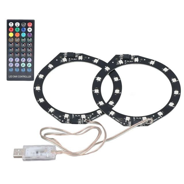 Anillo de luz LED RGB Bluetooth Sync Music 400 efectos 8 colores cinta de luces LED con control de aplicación para consola PS5