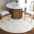 thumbnail image 2 of SAFAVIEH Martha Stewart Natural Fiber Diamond Area Rug, Natural, 6' x 6' Round, 2 of 7