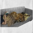 thumbnail image 6 of Cityscape Soft Flannel Fleece Throw Blanket, Westminster Aerial View Thames River and London Urban Scene Panoramic, Cozy Plush for Indoor and Outdoor Use, 50" x 70", Multicolor, by Ambesonne, 6 of 6