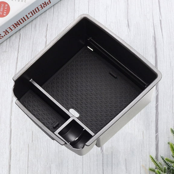 Minkissy Car Door Hstorage Box Plastic Black Wear-resistant Car Interior Organization 1Pack