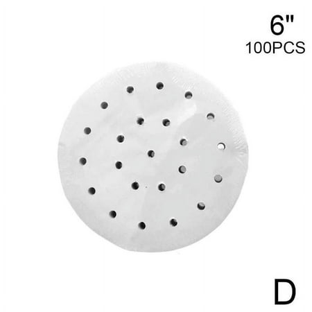 

3-12窶倪・Disposable Paper Non-Stick Bamboo Steamer Liners Steaming Paper P6L5