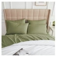 thumbnail image 3 of TiaGOC Extra Deep Pocket King Size Sheets Set, 6-Piece Soft Microfiber Bed Sheets with 21" Deep Fitted Sheet King, Oversize Flat Sheet, 4 Pillowcases, Sage Green Sheets, 3 of 9