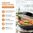 thumbnail image 3 of COOK WITH COLOR Pizza Oven, Electric Indoor Pizza Maker, Countertop Pizza Cooker, Black, 3 of 9