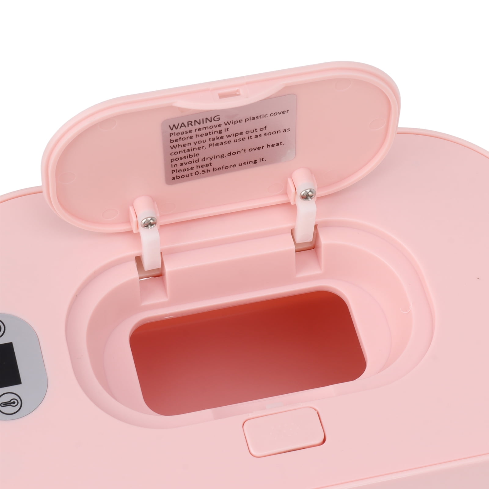 Yajisi Baby Wipe Warmer USB Constant Temperature Portable Wipe Heater Temperature Adjustment Warm Keeper Dispenser 5V Pink 8.27x5.51x4.72 inches / 21x14x12 cm