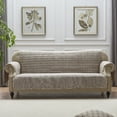 thumbnail image 4 of Barefoot Bungalow Phoenix Southwestern Boho Reversible Slipcover/Furniture Protector, Tan, Sofa, 4 of 7