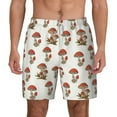 thumbnail image 2 of Goofa Mushroom Printed Men's Swim Trunks Board Shorts Quick Dry Mens Swimming Trunks with Compression Liner,Breathable Fit Hawaii Beach Shorts-Large, 2 of 9