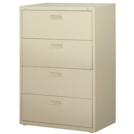 Hl1000 Series 30 Inch Wide 4 Drawer Lateral File Cabinet Putty Hl1000 Series 30 Inch Wide 4 Drawer Lateral File Cabinet Putty