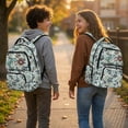 thumbnail image 2 of Yspwyqan Kids Camo Backpack for School, Bass Fish Large Capacity 600D Polyester Bookbag, Front Pocket Adjustable Straps Bag for Middle School Hiking Back to School Gifts, 2 of 7