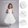 thumbnail image 3 of Hytrove 1Set Kids Underskirt Bubble Skirt White Fabric Steel Hoops Skirt for Girls, 3 of 8