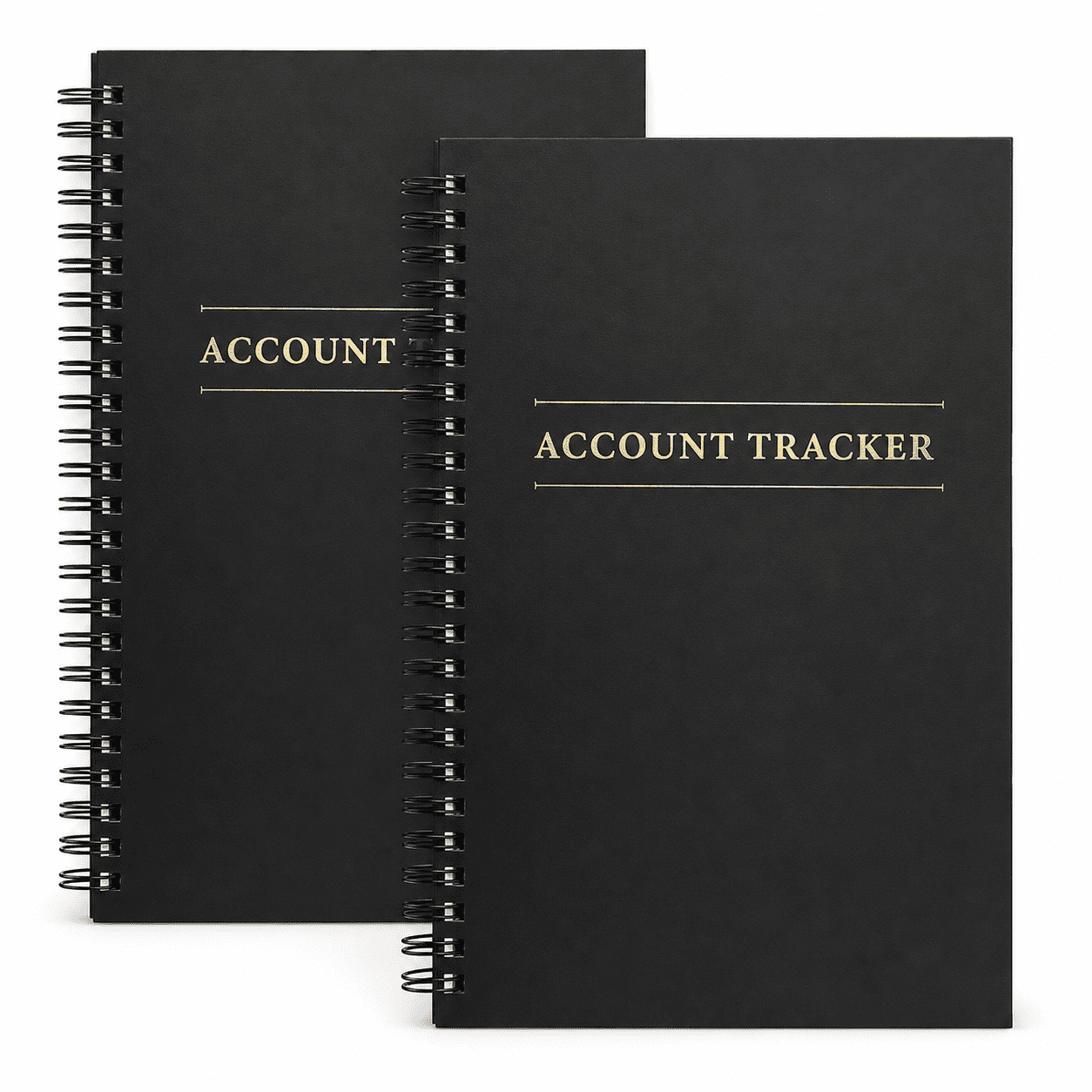 2-Pack Expense Tracker Ledger Books, 100 Pages Each, Budget Planner and Bookkeeping Notebooks, 8.5 x 6.25 in