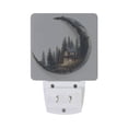 thumbnail image 5 of Yayeee LED Plug in Night Light for The Home with Auto Dusk to Dawn Light Sensors, 2 Pack, Moon House, 5 of 6