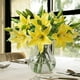 thumbnail image 1 of Lirios artificiales para decoración del hogar | Flores de plástico realistas | Resistentes a la decoloración e impermeables | Tallos de 35 cm en blanco, amarillo, rosa y rosa intenso | Juego de 1, 1 of 6