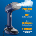 thumbnail image 2 of Powerful Handheld Fabric Steamer - 1800W with Fast Ceramic Heat-Up Plate, 2-In-1 Ironing & Wrinkle Remover,US Plug White, 2 of 9
