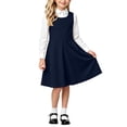 thumbnail image 2 of XRoczxe Girls Pleated Jumper Dress, Sleeveless A-Line School Uniform Pinafore, Classic Round Neck Swing Skirt for Kids Daily Wear & Parties, 2 of 8