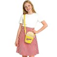 thumbnail image 2 of Falda de Cintura Alta con Diseño con Cremallera para Niñas, Impresión Geométrica de Media Longitud de Verano Moda Casual, 2 of 9
