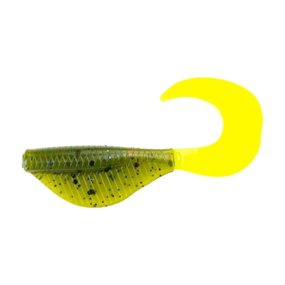 6th Sense – Curly Clobber 2" Soft Plastic Swimbait, Baitfish Imitator with Curly Tail and Thin Collapsing Belly, 12 Pack