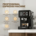 thumbnail image 4 of Empstorm 20 Bar Espresso Machine with Milk Frother Steam Wand, 3-in-1 Coffee Maker, Compatible with NS Capsules, Stainless Steel, for Latte & Cappuccino, Black, 4 of 10