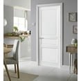 thumbnail image 3 of Pantry Kitchen 3-Panels Door with Hardware | Lucia 31 White Silk | Single Panel Frame Trims | Bathroom Bedroom Sturdy Doors-18" x 80", 3 of 6