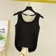 thumbnail image 5 of Jumpingount Ropa interior térmica de invierno para mujer, Top grueso a prueba de viento de cuello redondo, chaleco básico adelgazante informal, accesorio Prendas para la parte del cuerpo Negro XXL Jumpingount AP013300-04, 5 of 6