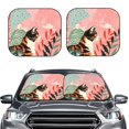thumbnail image 2 of KLL Colorful Cat With Flowers for Windshield Sun Shade 2-Piece Foldable Car Front Window Sunshade for Most Sedans SUV Truck-Small, 2 of 6