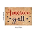 thumbnail image 3 of Dmlowu 4th of July Door Mat, Natural Coir Red Blue Star Welcome Mat, Lightweight Washable Front Door Mat for Indoor Outdoor Home Decor, Patriotic Decorations, 3 of 6
