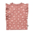 thumbnail image 2 of Modern Moments By Gerber Toddler Girl Organic Ruffled Sleeve Top, Sizes 12M-5T, 2 of 11