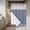 Blue, variant on Farmhouse Pink White Striped No Hook Shower Curtain Waterproof, Bathroom Curtains with Snap in Liners and See Through Top Window, Modern Stripes Hotel Style Bathtub Curtains Shower 36"Wx78"L