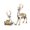 Sliver, variant on CarpNettore 2 Pcs Resin Standing Sitting Deer Statues Home Decor Nordic Sculptures Ornaments Blue