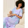 thumbnail image 3 of Ekouaer Long Nightgown Womens V Neck Loungewear Oversized Sleepwear, 3 of 5