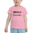 thumbnail image 2 of Hello Grandpa Cute Toddler T Shirts for Boys Girls (Pink, 5/6T), 2 of 5