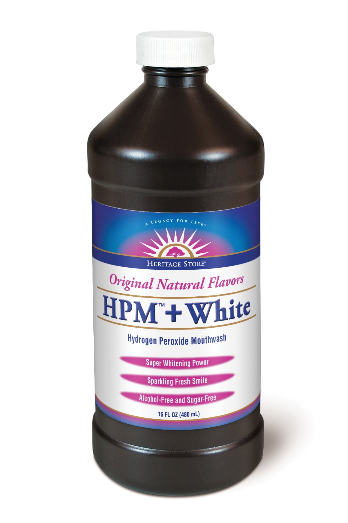 Heritage Hydrogen Peroxide Mouthwash + White Heritage Store, 16 Ounce