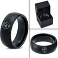 thumbnail image 4 of Groomsmen Gifts Tungsten Wedding Jewelry Black Gamer Custom Ring Girls Brush Mom Men Gay, 4 of 7