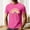 Hot Pink, variant on Summer Shirts for Men Be Kind Graphic T Shirt Athletic Crew Neck Short Sleeve Green Tee Shirts for Men XL