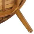 thumbnail image 6 of Christopher Knight Home 35" Round Outdoor Coffee Table, Acacia Wood Slatted Top, Teak Finish, 6 of 10