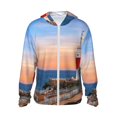 thumbnail image 2 of Lsque Lighthous1 UPF 50+ Lightweight Sun Protection Men's Women's Long Sleeve Shirt, Hoodie Performance -Small, 2 of 9