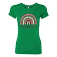 thumbnail image 3 of Waymaker Rainbow Inspirational/Christian Womens Slim Fit Junior Tee, Kelly, Large, 3 of 5