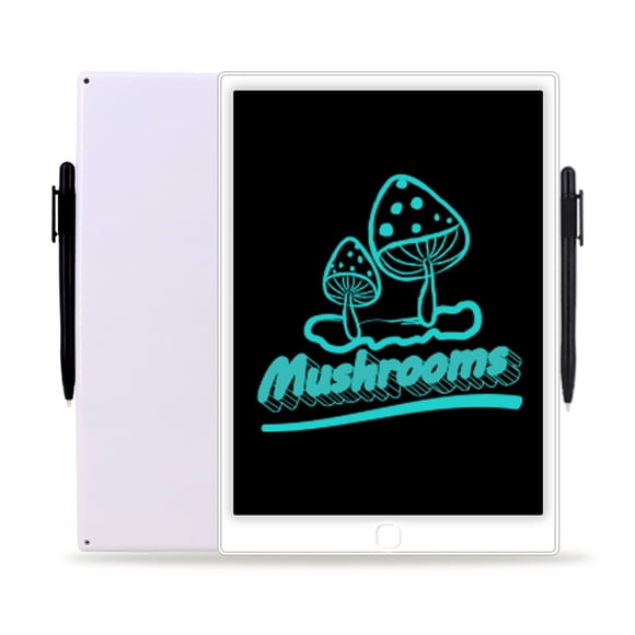 Riwcyla 10 Inch LCD Writing Tablet Monochrome Screen Handwriting Memo Pad with Stylus Drawing Writing Taking Notes Leaving Messages Eye,friendly for Toddlers Boys Girls & Adults White