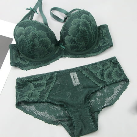 

Fiudx Women s Lingerie Set Sexy Lace Bra And Panties Summer Thin Lingerie Set 676